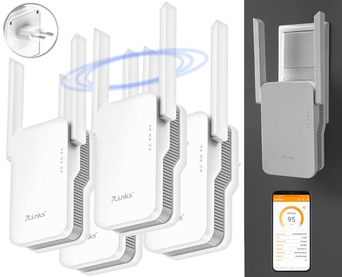Répéteur Wi-Fi 6 Double Fréquence Mesh 3000 Mb/s WLR-3000.ax [7 links] pour Maison et Bureau
