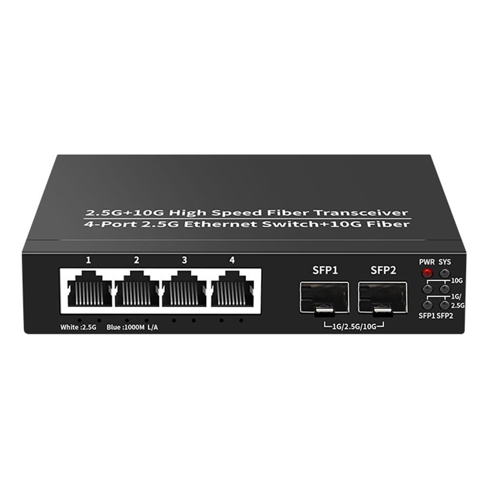 Barturry Switch Ethernet |5G 4 Ports Commutateur Réseau Domestique Plug and Play