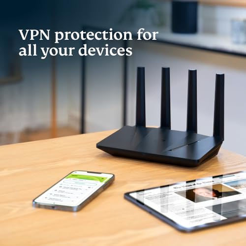 ExpressVPN Aircove | Routeur Wi-Fi 6 Sécurité Supérieure | Essai Gratuit 30 Jours | Protection Illimitée pour la Maison