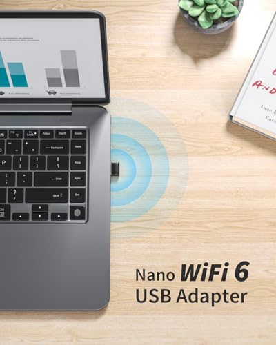 Clef Wi-Fi BrosTrend AX300 Compatible Windows 11, Portable et Facile à Installer, Pour PC, 286Mbps OFDMA, Seulement |4GH